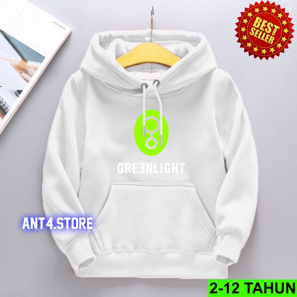 Hoodie GREENLIGHT TERBARU  Anak Perempuan Laki Laki  / Hodie BEST SELLER Anak Umur 2 - 12 Tahun / Jaket Greenlight