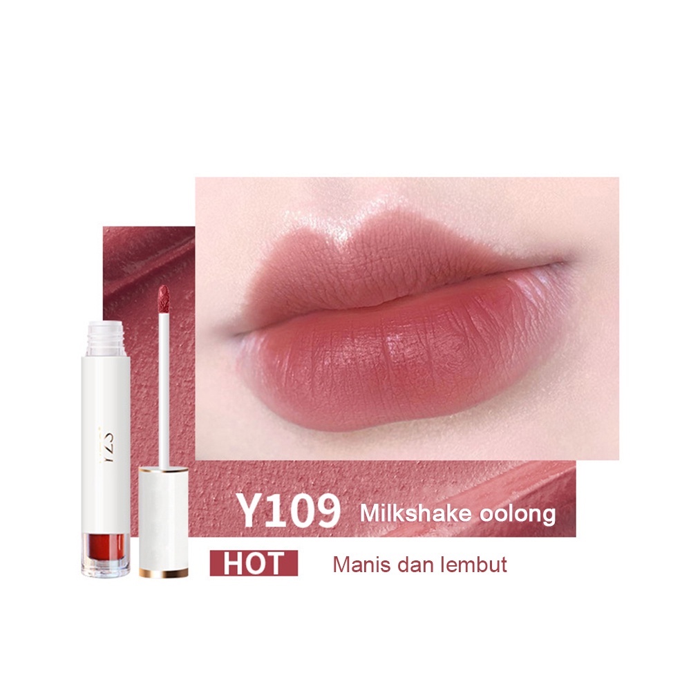 Asli baru Lip gloss MEIYUAN【 Free Delivery+ COD + dikirim dalam 24 jam】 Yzs Bibir Glasir Cair Matte Lip Gloss Pelembab Berkilau Untuk Perawatan Bibir Montok Lasting Glossy Lipstik | PINK FLASH Lipgloss