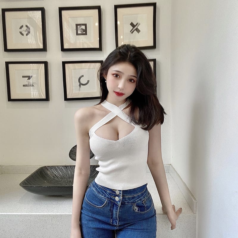 Nicebra Maddie Tank Top Crop Stylish Wanita 4065