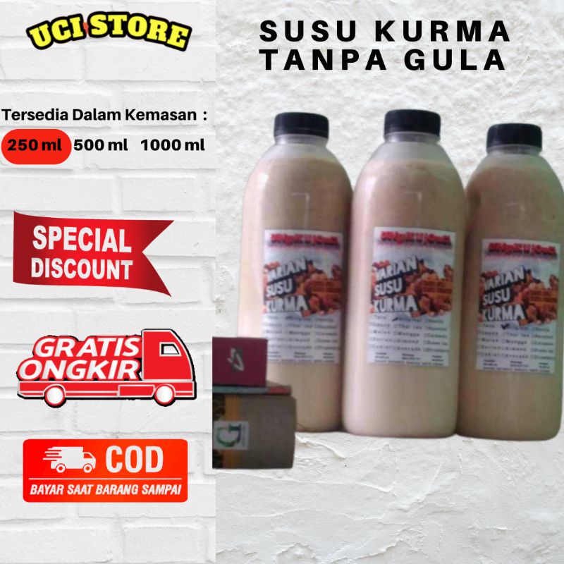 

Susu Kurma Tanpa Gula kemasan 250 ml
