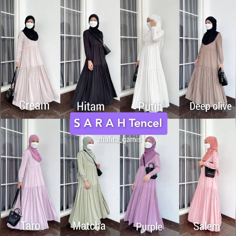 GAMIS SARAH TENCEL ORI SEKARARUM FASHION
