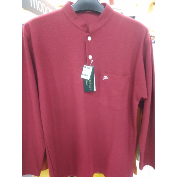 Tshirt wangky kerah koko lengan panjang  modasport/04-738