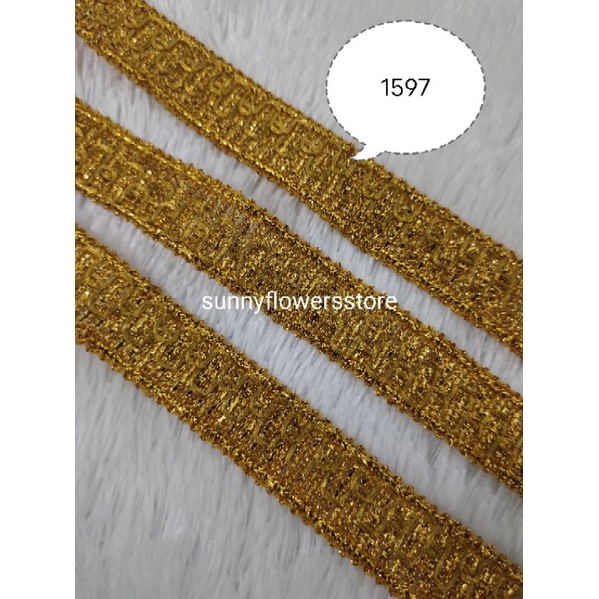 RENDA GOLD MOTIF MPL LEBAR 2,5 CM ISI 17 YARD