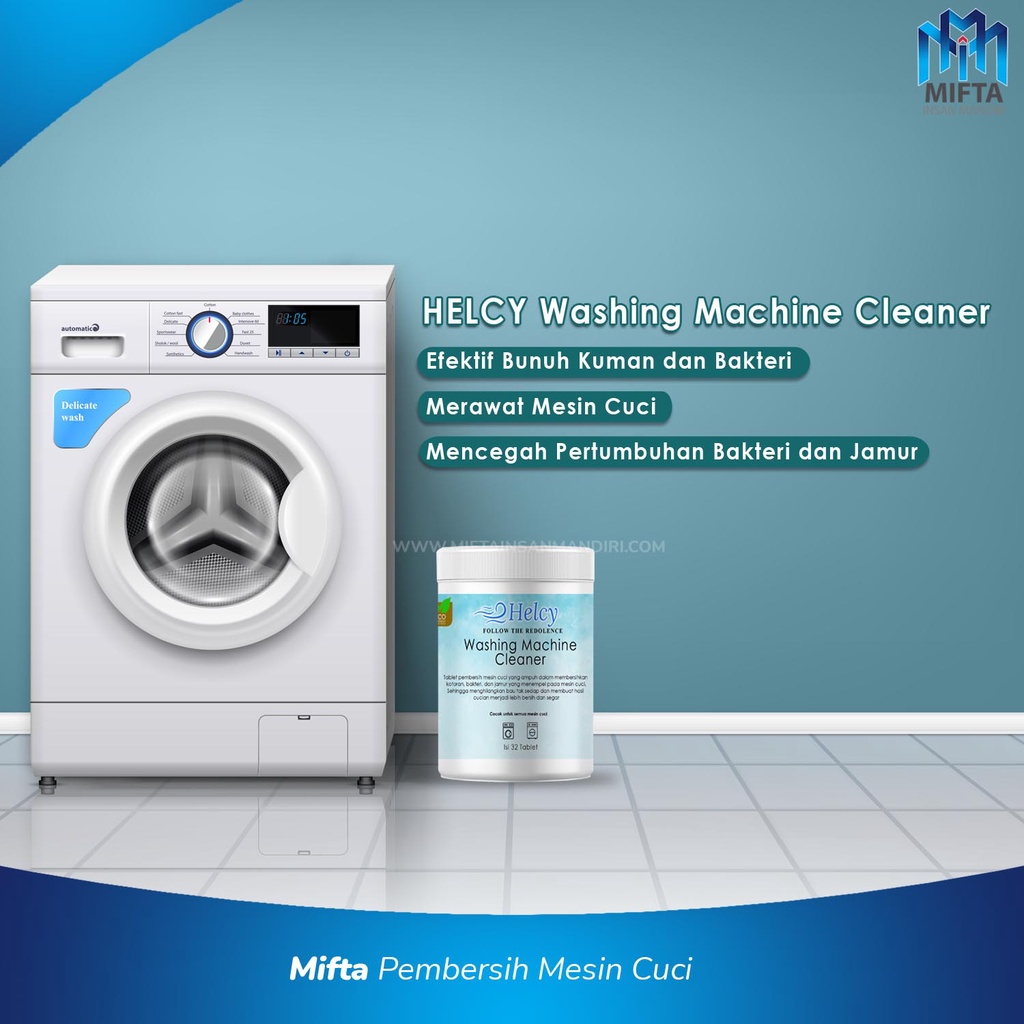 HELCY PEMBERSIH MESIN CUCI / TABLET PEMBERSIH MESIN CUCI 16PCS / WASH MACHINE CLEANER