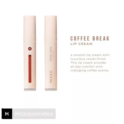 Mizzu Coffee Break Lip Cream Espresso Macchiato Frappe Cappucino Latte | Lipstik Cair