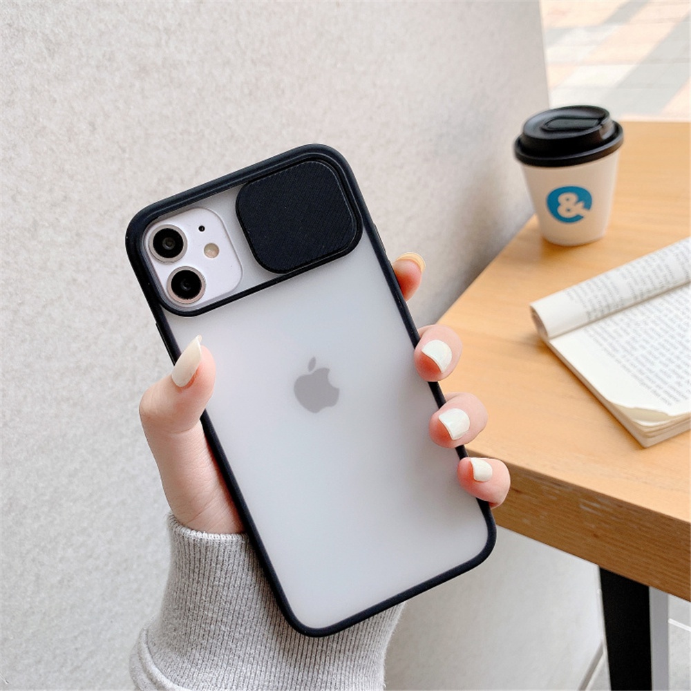 COD Shockproof Push pull Camera Protection Phone Case For iPhone 11 12 Pro mini Max Soft Silicone Cover Case