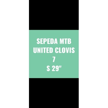 SEPEDA MTB UNITED CLOVIS 7 S 29"