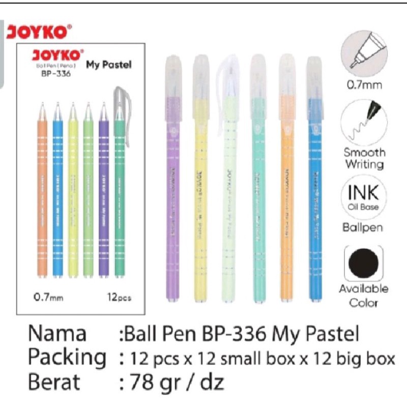 

Ball Pen Joyko Pastel