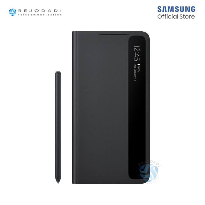 {SuheStore} SAMSUNG S21 Ultra 5G S-View Cover with S-Pen - ORIGINAL Berkualitas
