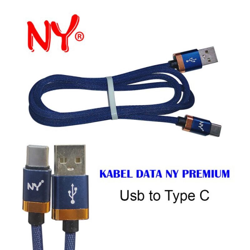 CABLE CHARGER KABEL DATA NY PREMIUM USB TO TYPE C ORIGINAL