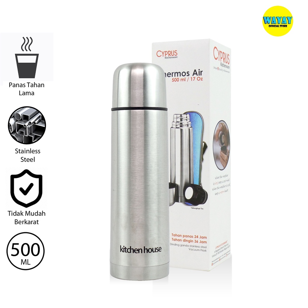 Thermos Air Panas Dan Dingin Thermos 500ml Cyprus
