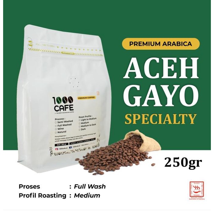 

TERLARIS Kopi Arabica Gayo Specialty Full Wash 250gr /KOPI RUBE/KOPI KAPAL API/KOPI SLB/KOPI PEJUANG/KOPI BUBUK