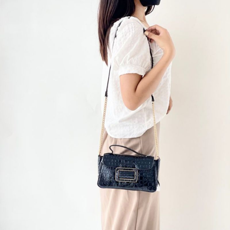 Zra Bag 469 Zara Croco Bag Tas Fashion Wanita Branded Import