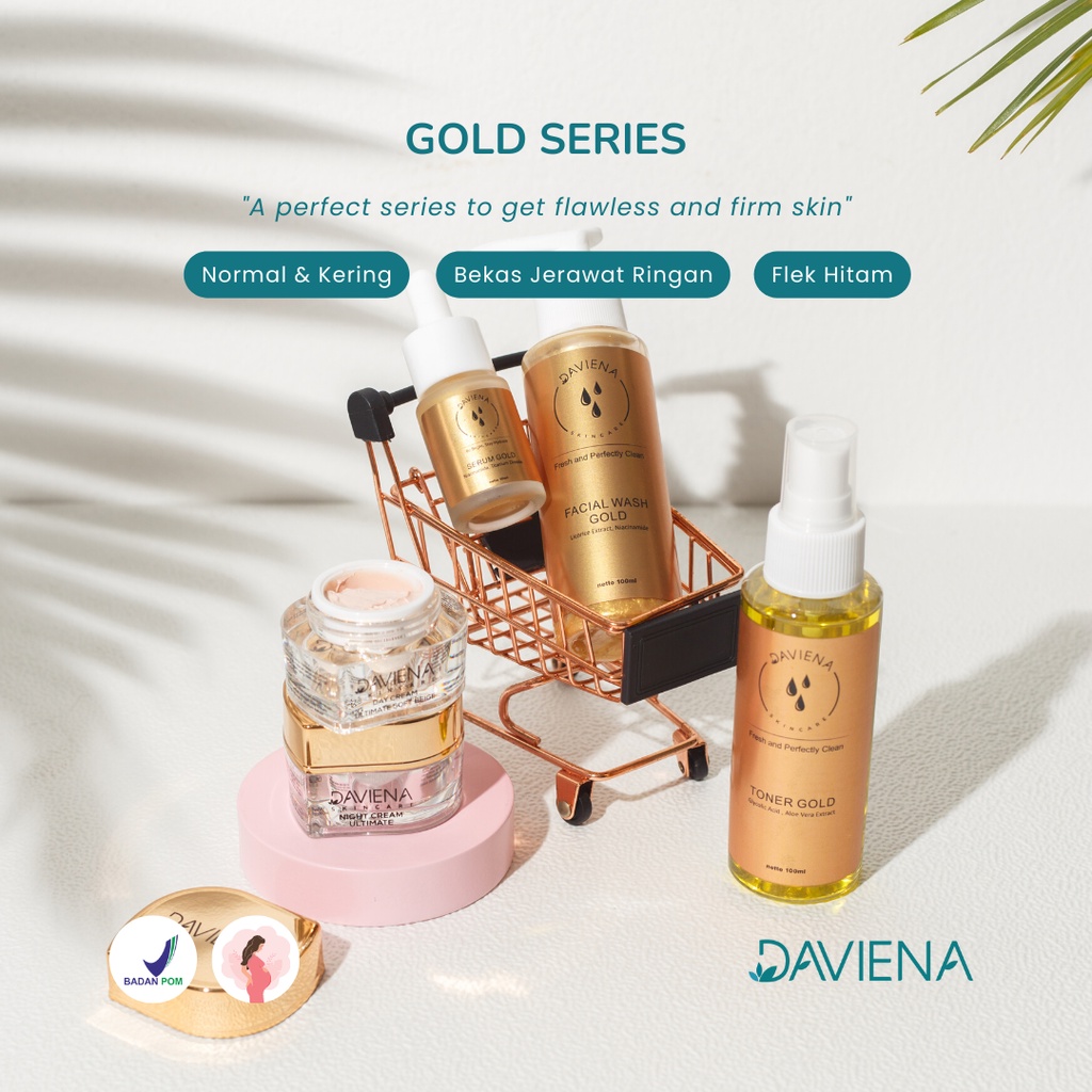 Terlaris DAVIENA SKINCARE | Gold series | Davina skincare | Daviena | Devina skincare | Original Dav