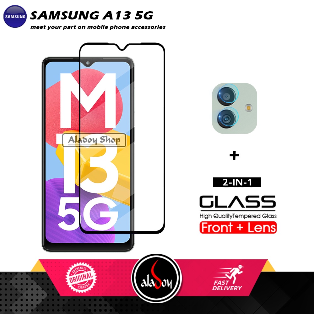 PAKET Tempered Glass Layar Samsung M13 5G Free Tempered Glass Camera