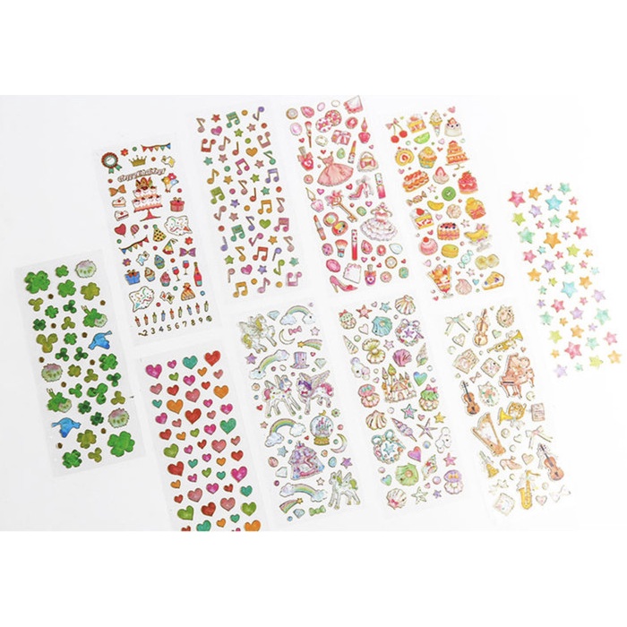 

Sticker Plastik Gold Unicorn, Birthday, Love