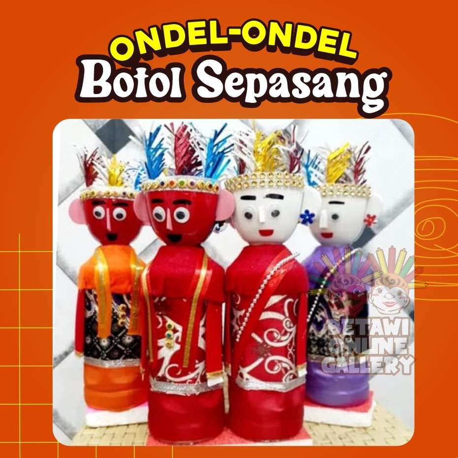 Ondel-ondel/Miniatur Ondel-Ondel Botol