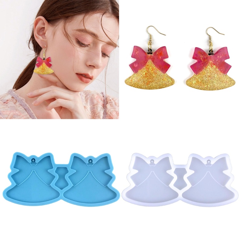 Siy Cetakan Resin DIY Bentuk Lonceng 3D Bahan Silikon Untuk Membuat Perhiasan