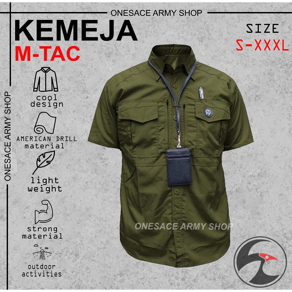 KEMEJA M-TAC/KEMEJA TACTICAL PDL LAPANGAN TANGAN PENDEK