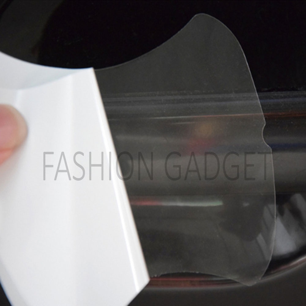 Stiker Gagang Pintu Mobil 4 PCS Anti Gores Mobil Antigores Stiker Handle Mobil Car Door Protector Sticker Car Handle Stickers Scratch Protector Sticker Protective Film - Bening