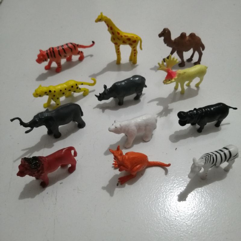 PROMO COD MAINAN ANAK MINI WILD Animal KARET