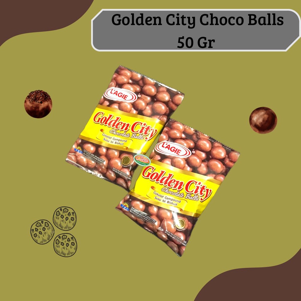 

GOLDEN CITY CHOCOLATE BALLS 50G