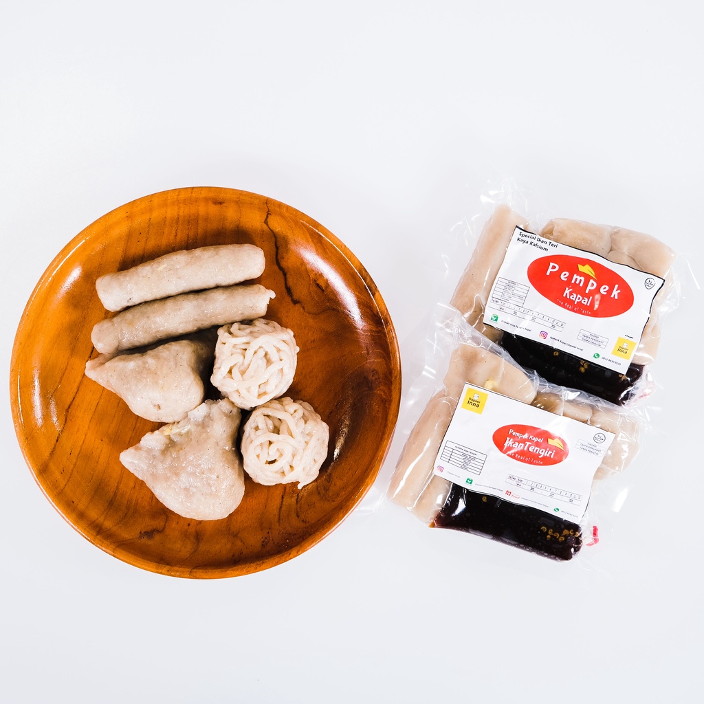 

[DAPOER INNA] Pempek Paket 1 Mix + Cuko Solo