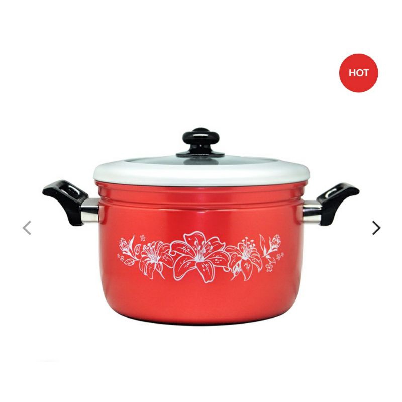 Panci Serbaguna | Maspion Red Steamer Rice Cooker 41 cm | Panci Kukusan