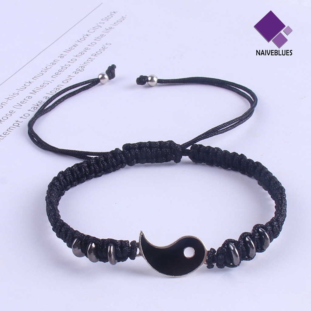 2 Pcs Gelang Rajut Tangan Dapat Disesuaikan Model 2 Matching Yang Untuk Hari Valentine