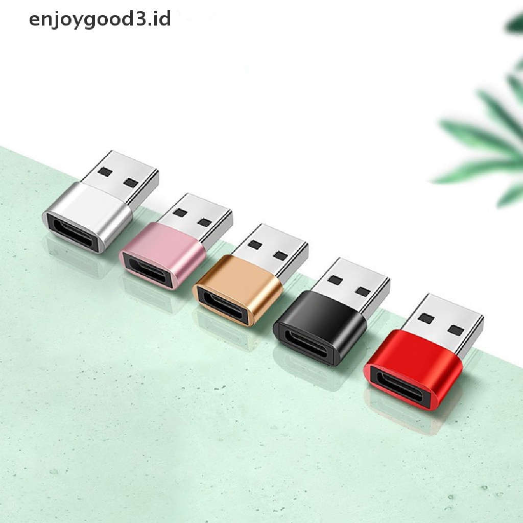 (Rready Stock) 2 Pak Kabel data / Charger USB Tipe C female Ke male OTG PD fast Charging (ID)