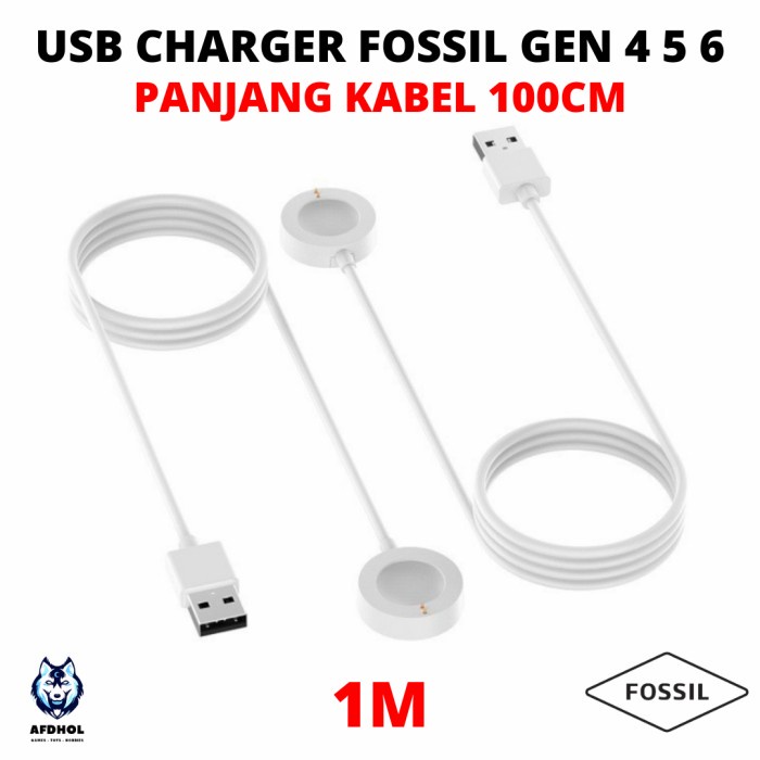 Charger fast charging KABEL USB FOSSIL GEN 4 5 6 Q 5E SPORT DIESEL CABLE SMART WATCH Charger smartwatch Simple  Trendy Smart watch Murah Quick charge E7N0 Premium BEST SELLER Jam tangan Kekinian Carger High quality Casan Terbaru Watch Fast charging