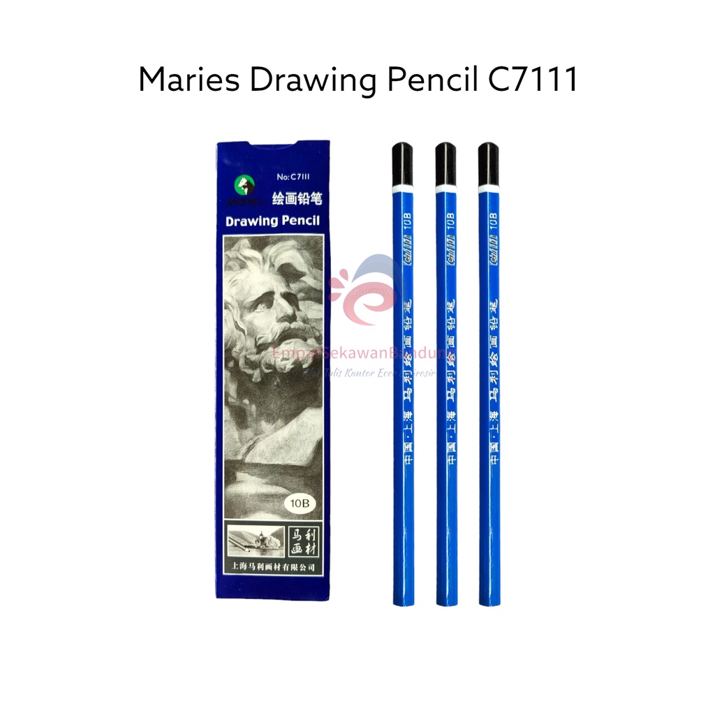 

Maries Maries Drawing Pencils C7111-10B isi 10 pcs / Pensil Gambar Sketsa Lukis Maries – Pack Isi 10 pcs SHESB