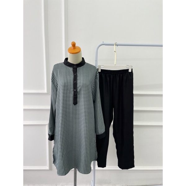 VANNA SET ONESET SHAKILA MOTIF SETCEL KOMBINASI SET SHAKILA MOTIF BUSUI BUMIL