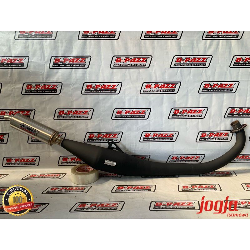 Knalpot BPAZZ Suzuki Satria Racing Bahan Galvanis Warna Hitam Doff Original B-PAZZ