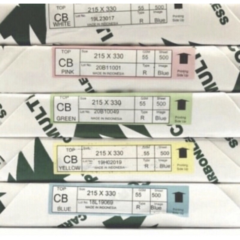 

kertas NCR / kertas nota Merk Greenstar isi 500 lembar ukuran folio JunDW