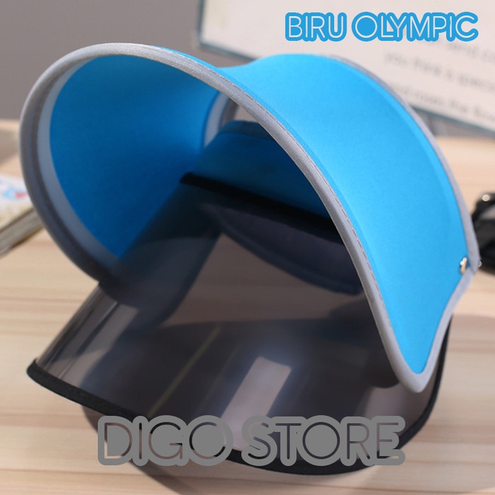 topi pantai wanita Fashion Summer Anti UV Pantai Matahari Olahraga Visor Golf Wanita - Biru Olympic 