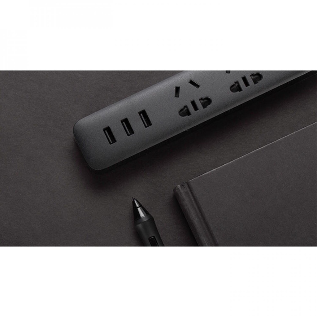 TD - SKT Xiaomi Mi Power Strip 3 Plug dengan 3 USB Port 2A XMCXB01QM (ORIGINAL)