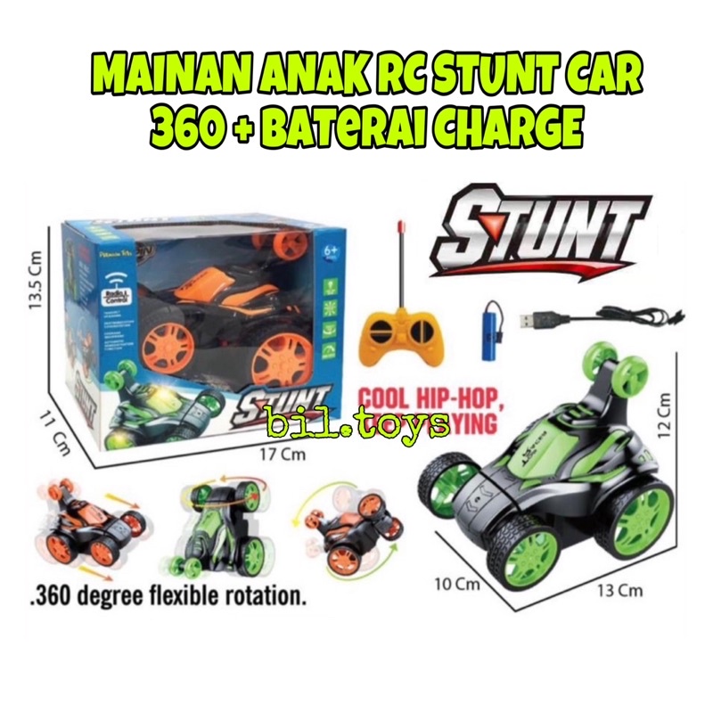 MAINAN ANAK MOBIL REMOTE CONTROL 360° RC STUNT CAR DENGAN LAMPU MAINAN ANAK LAKI LAKI RC STUNT CAR