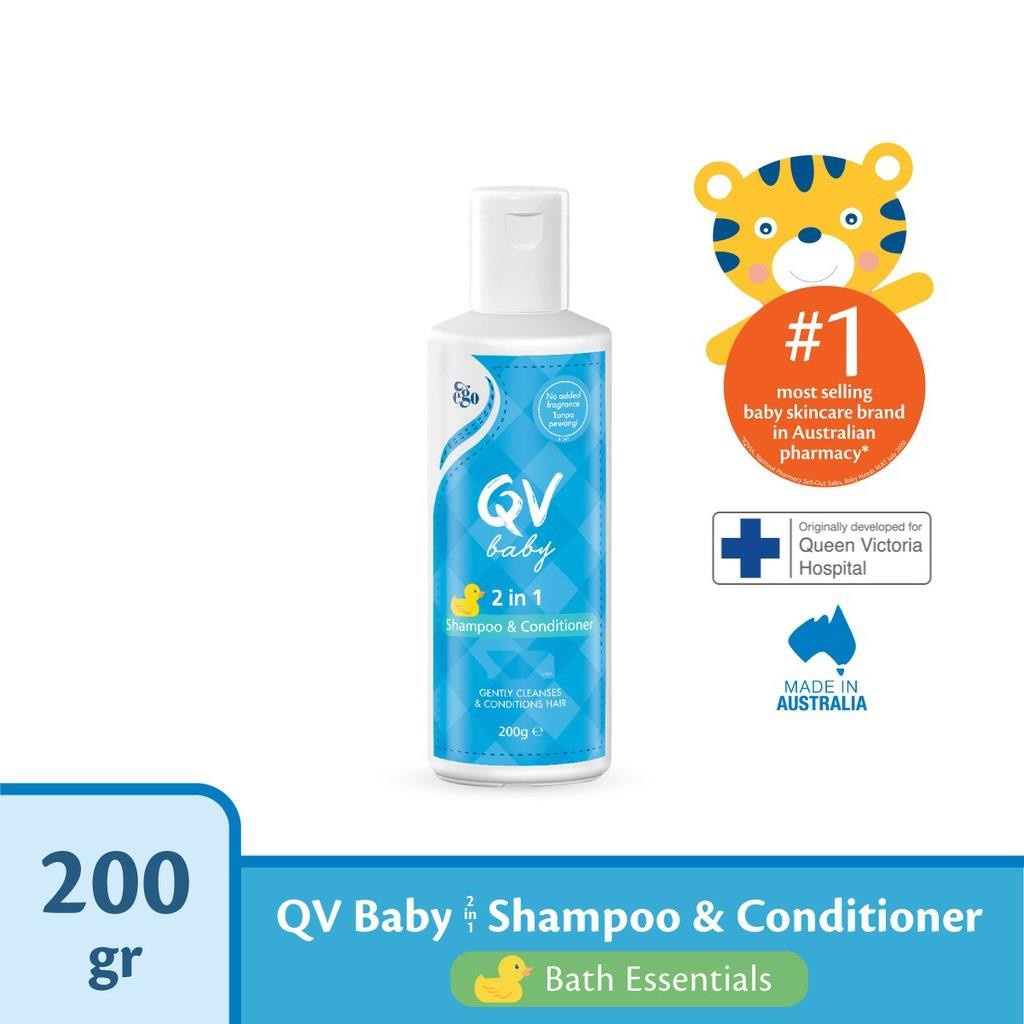 Shampoo bayi QV baby 2 in 1 Shampoo 200gr no.1 in Australia !!!