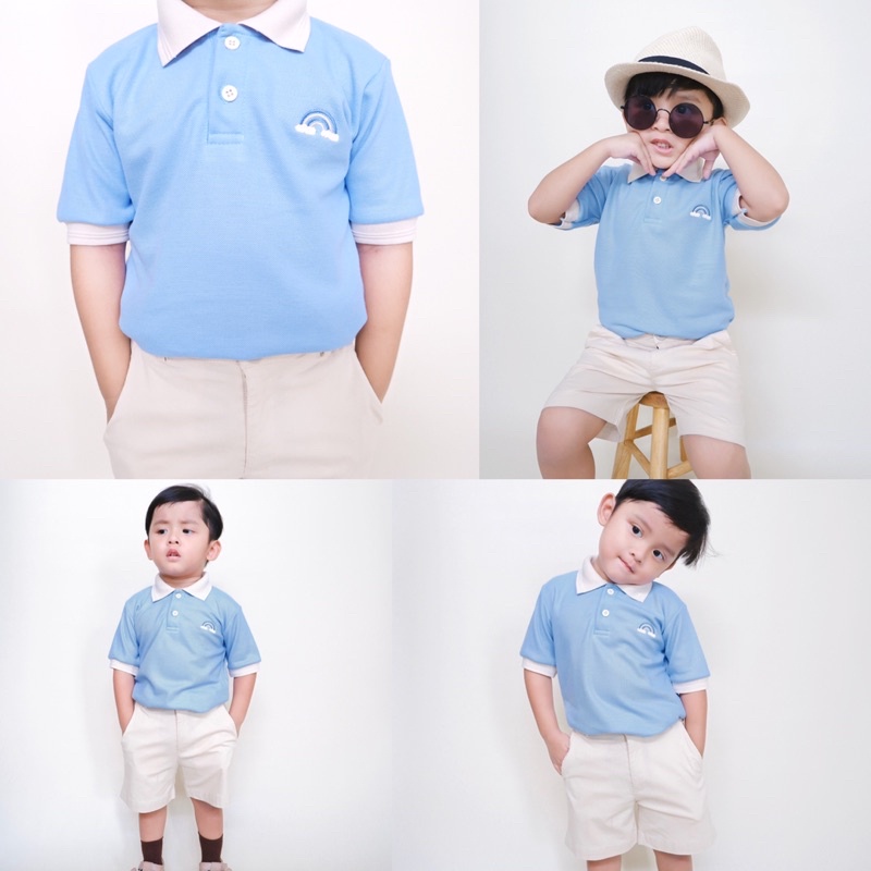 KUMI POLO SHIRT ATASAN ANAK BAJU POLO ANAK UNISEX KAOS POLO ANAK FASHION BAJU ANAK 1-5 TAHUN