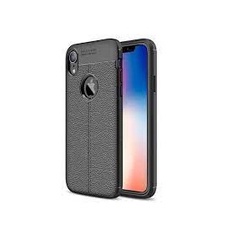 Case Autofocus Leather IPhone XR Silikon Carbon