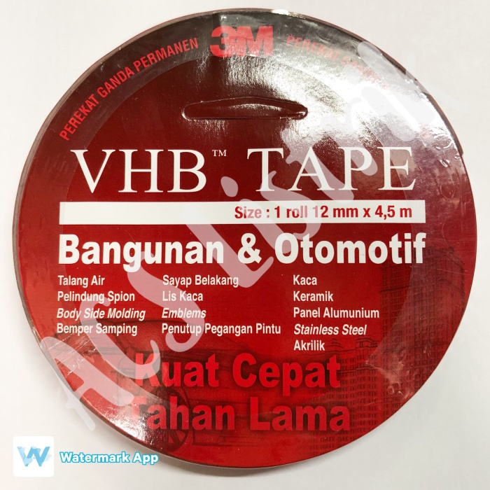 

3M VHB Double Tape 12mm x 4.5mtr