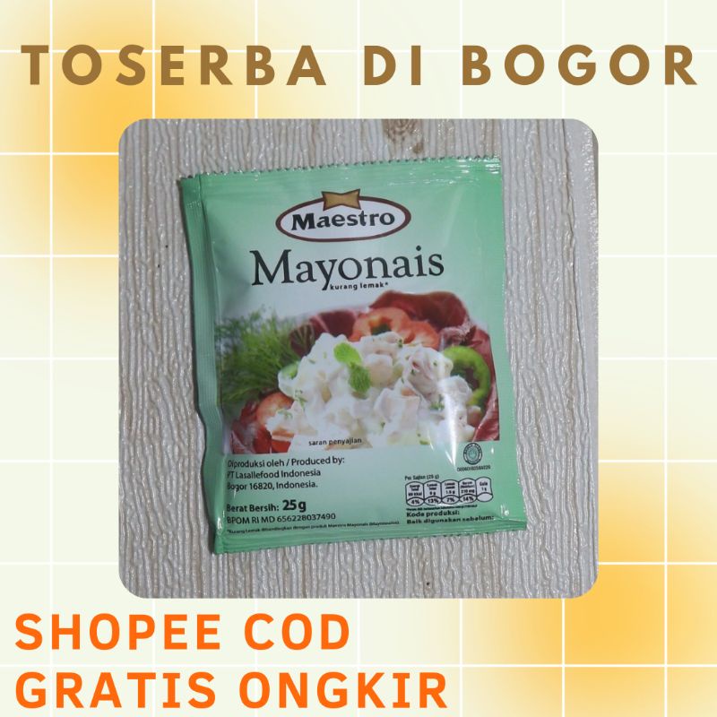 

MAYONAIS MAESTRO SACHET 25GR MAYO MAYONAISE