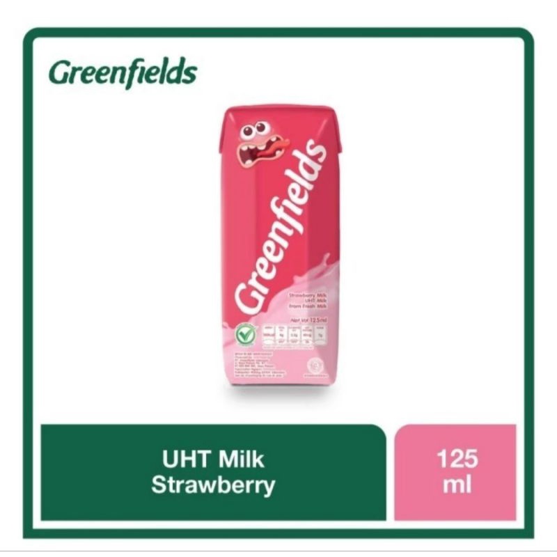 

Susu UHT Greenfields Strawbery 125 ML