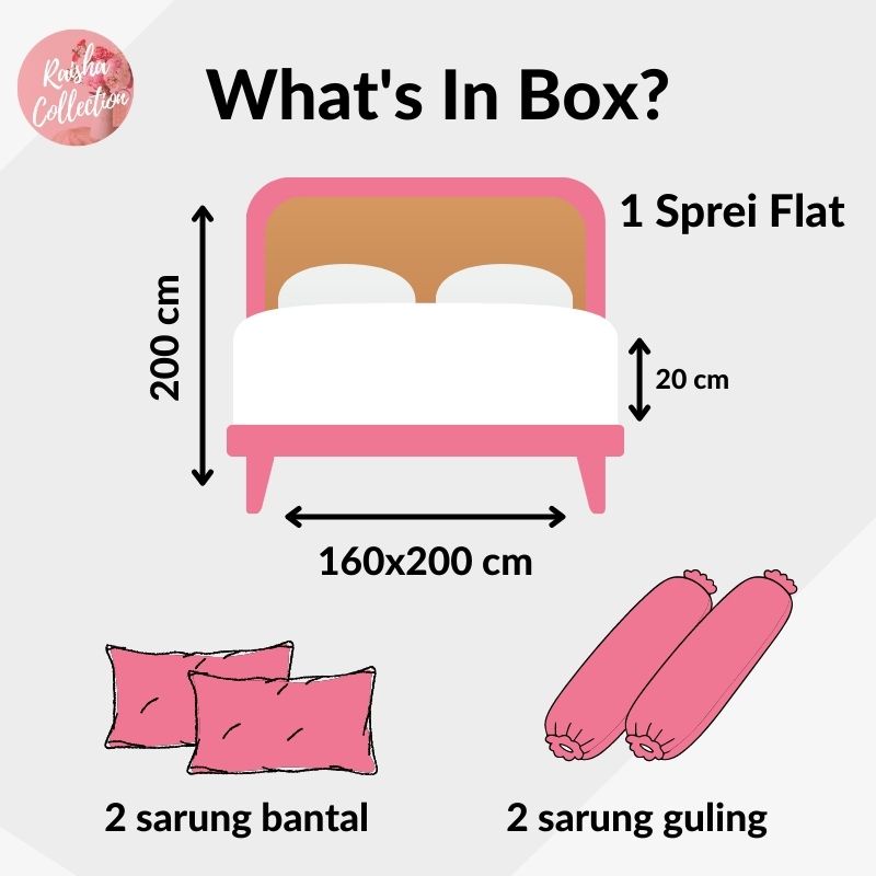 RC Kintakun Sprei Kintakun D'luxe  tinggi 20 cm Ukuran 180x200/120x200 cm