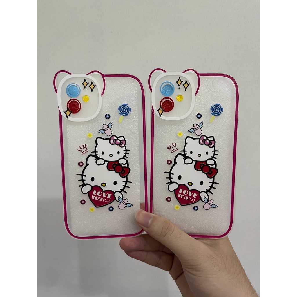 Softcase Ear Motif Kitty Cute For Iphone 7 8 7+ 8+ XS MAX XR 11 PRO MAX 12 PRO MAX 13 PRO MAX 14
