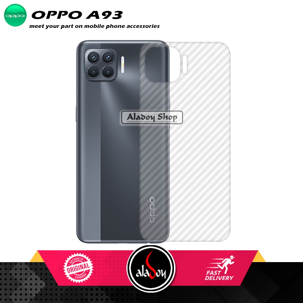 PAKET 3 IN 1 Tempered Glass Layar Oppo A93 Free Tempered Glass Camera dan Skin Carbon