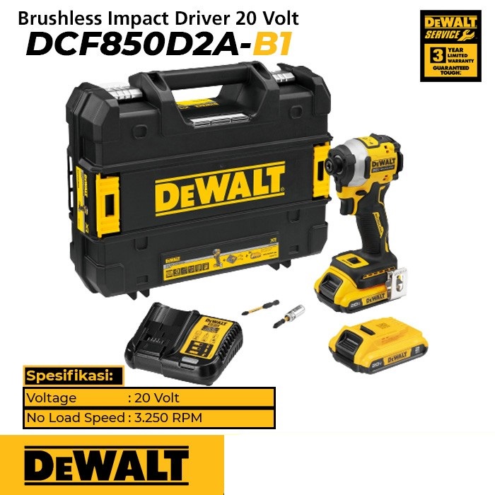 Dewalt Atomic DCF850 Impact Driver 18v DEWALT DCF850D2A