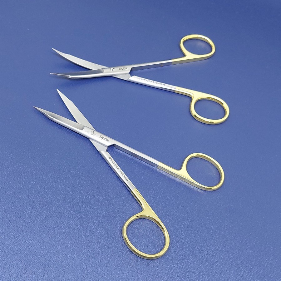 Alat Medis Alkes Goldmann Fox Gum Scissor 13,5 cm with Tungsten Carbide|Spitz|Premium Finishing