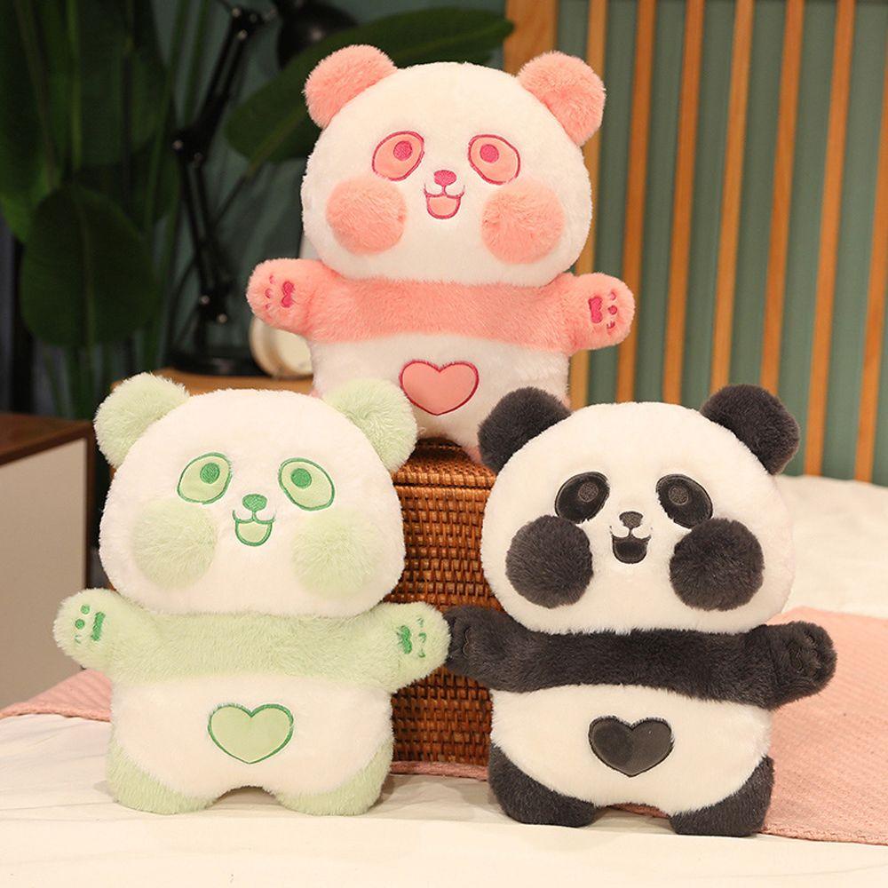 Lanfy DuDu Panda Mainan Mewah 38 cm Kualitas Tinggi Mainan Lembut Menemani Hadiah Ulang Tahun Fluffy Panda Kartun Boneka Mainan